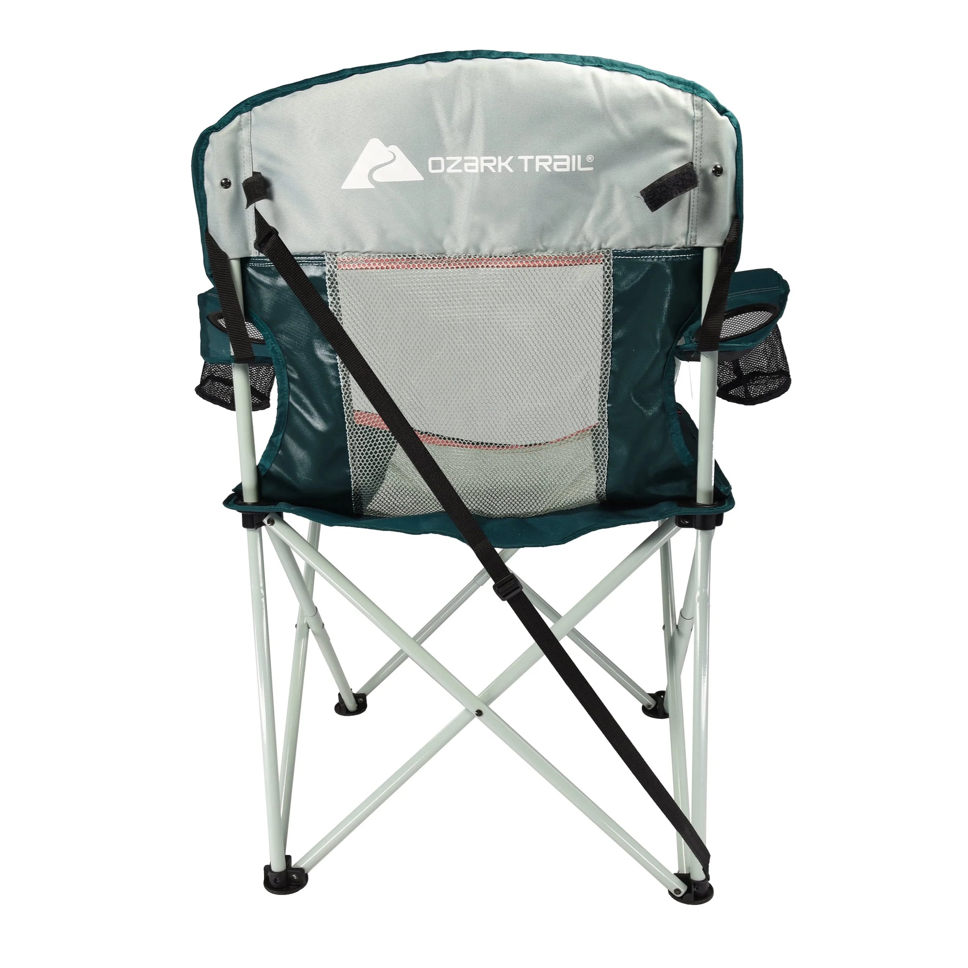 Oversized Mesh Camping Chair with Carry Bag and Cup Holders
