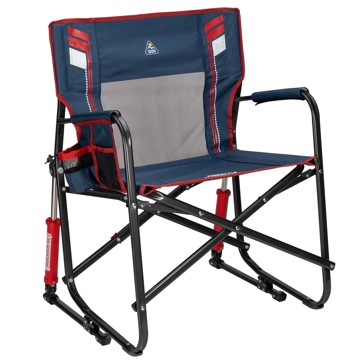 Freestyle Rocker XL Oversized Foldable Rocking Camp Chair, Americana