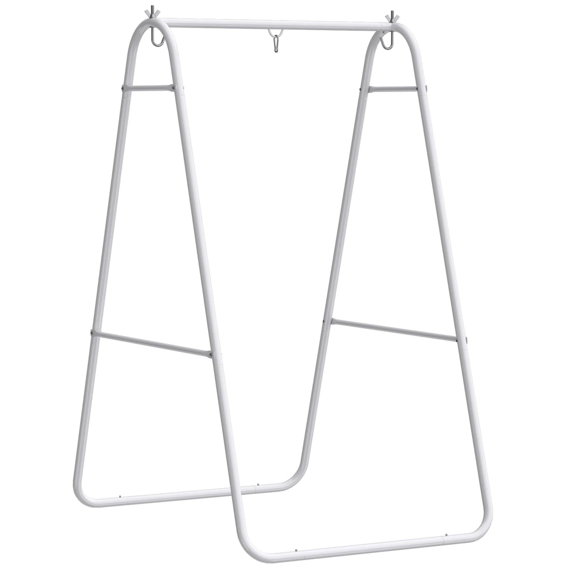 Hammock Chair Stand Only Heavy Duty Solid Steel A-Frame for Hanging Hammock, Egg Chair, Max Load 330 LBS, White