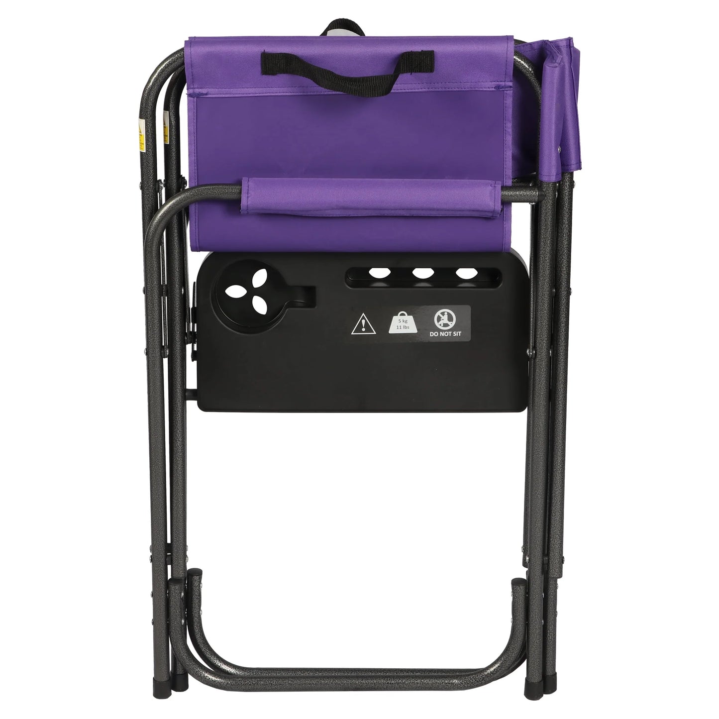 Director Chair with Side Table, Purple